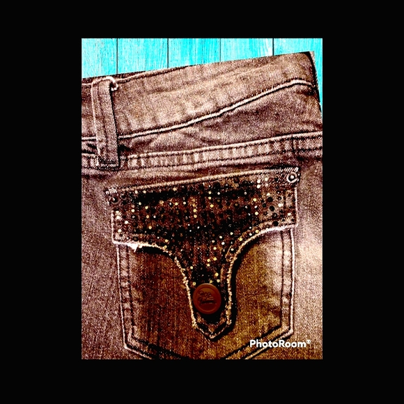 3/$25 ZCo Jeans Boot Cut With Bling Size 5 - Picture 6 of 11